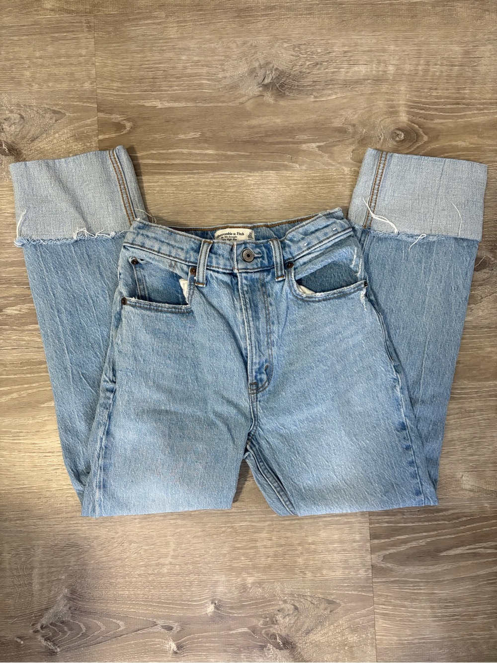 Abercrombie and Fitch Light Blue High-Rise Women's Jeans